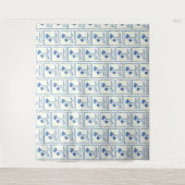 Blauwe Inham Wandkleed (Voorkant)