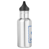 Blauwe Inham Waterfles (Links)