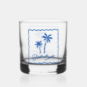 Blauwe Inham Whisky Glas (Voorkant)