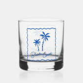 Blauwe Inham Whisky Glas (Achterkant)