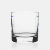 Blauwe Inham Whisky Glas (Links)