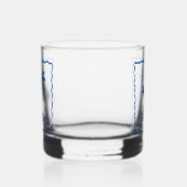 Blauwe Inham Whisky Glas (Rechts)