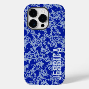 Blauwe Inkt op Blauwe Hemel Eenvoudig Modern Case-Mate iPhone 14 Pro Hoesje