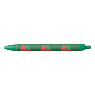 Blauwe inkt Rood Groene Abstract Pen