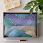 Blauwe inkt Tissue Paper II Tissuepapier (Geschenk)