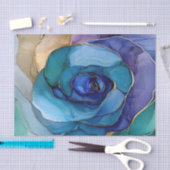 Blauwe inkt Tissue Paper II Tissuepapier (Craft)