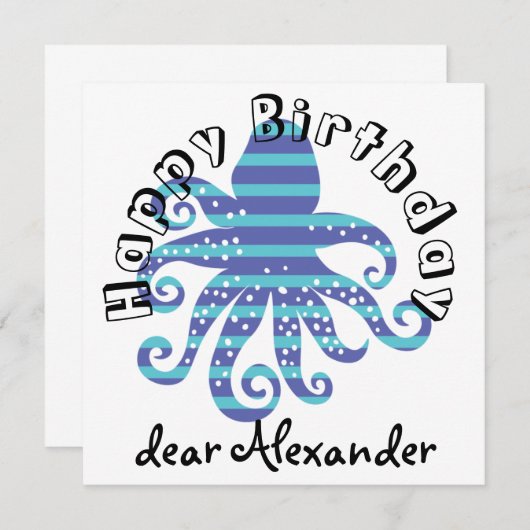 Blauwe inktapper (Voorkant / Achterkant)