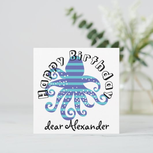 Blauwe inktapper (Staand voorkant)