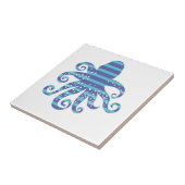 Blauwe inktapper tegeltje (Zijkant)