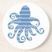 Blauwe inktapper zandsteen onderzetter (Voorkant)