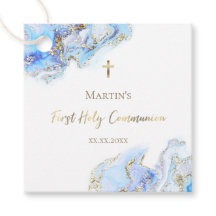 blauwe inktmarmer Eerste Heilige Communie