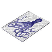 Blauwe inktvis 5 notitieboek (Linkerzijde)