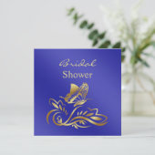 Blauwe inktvis en goudzeugen, vlindervliegend Vrij Kaart (Staand voorkant)