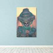 Blauwe inktvis, Venetië Canvas Afdruk (Insitu (Houten vloer))