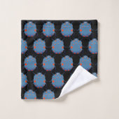 Blauwe insecten, kevers bad handdoek (Wasdoekje)