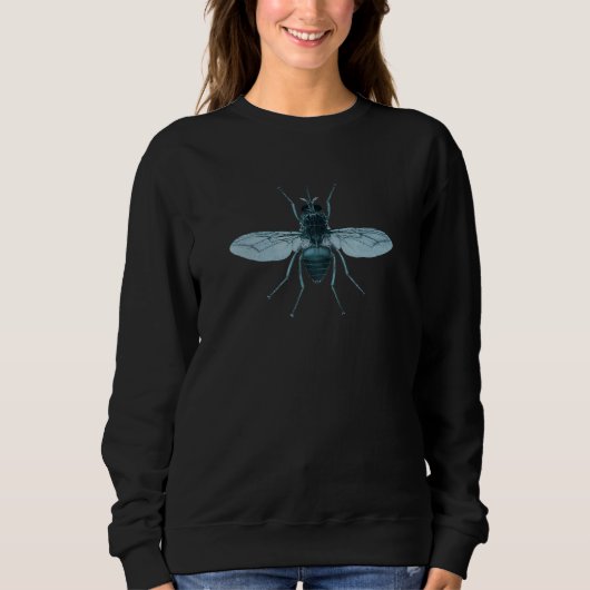 Blauwe insectenvlieg trui (Voorkant)