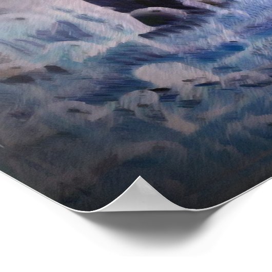 Blauwe inster poster (Hoek)