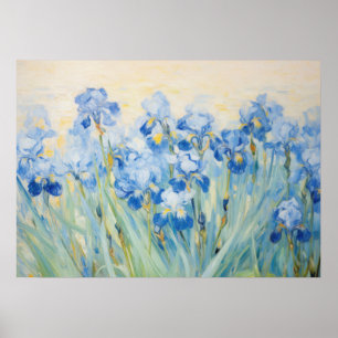 Blauwe Iopen Poster