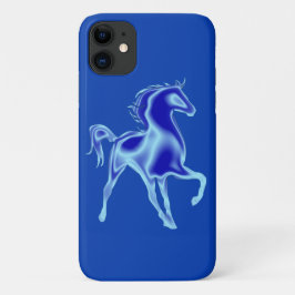 Blauwe iPhone Case met Paard