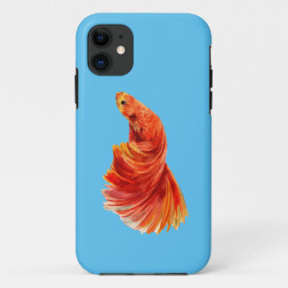 blauwe iPhone-draagtas met rode vis Case-Mate iPhone Case