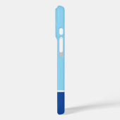 Blauwe iPhone Hoes met Mopige Kittens Ontwerp (Achterkant / Links)
