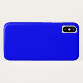 Blauwe iPhone X Hoesje (Achterkant (horizontaal))