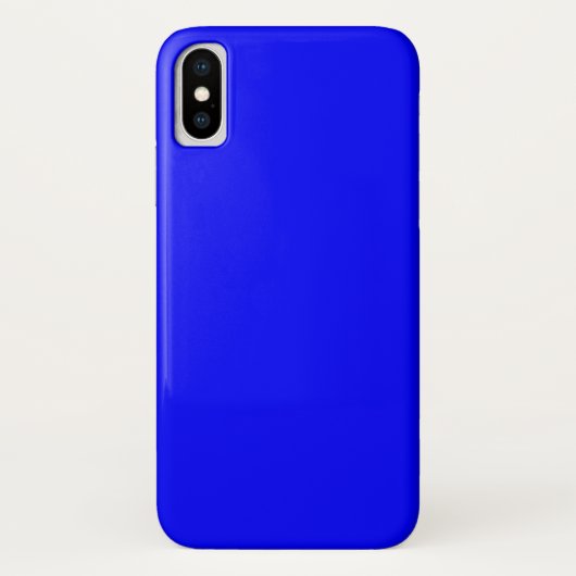 Blauwe iPhone X Hoesje (Achterkant)