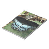 Blauwe Iridescent Mormon Butterfly Notitieblok (Linkerzijde)