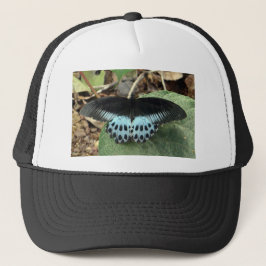 Blauwe Iridescent Mormon Butterfly Trucker Pet