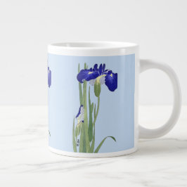 Blauwe IRIES van Ohara Koson Grote Koffiekop