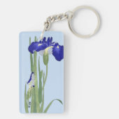 Blauwe IRIES van Ohara Koson Sleutelhanger (achterkant)