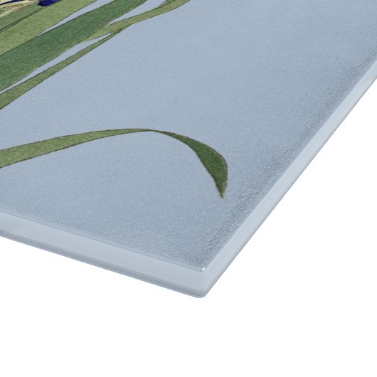 Blauwe IRIES van Ohara Koson Snijplank (Hoek)