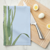 Blauwe IRIES van Ohara Koson Theedoek (Quarter Fold)