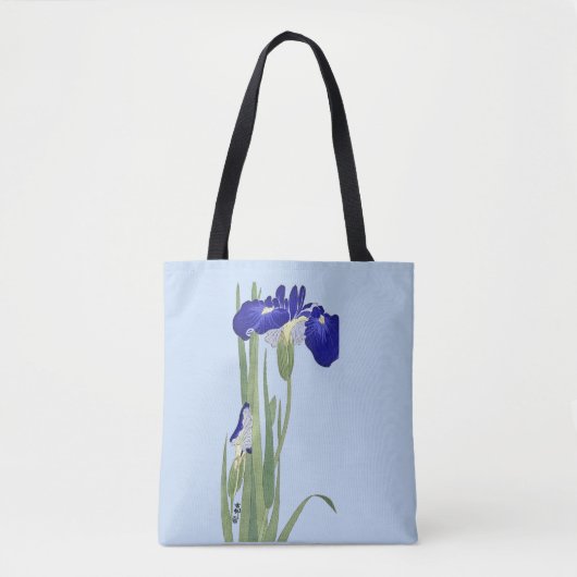 Blauwe IRIES van Ohara Koson Tote Bag (Voorkant)