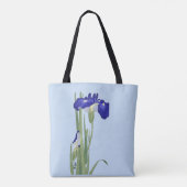 Blauwe IRIES van Ohara Koson Tote Bag (Achterkant)