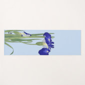 Blauwe IRIES van Ohara Koson Yogamat (Voorkant (horizontaal))