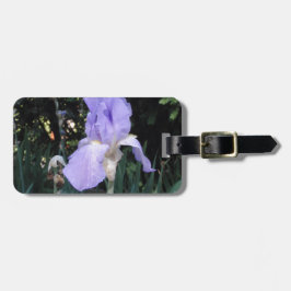 Blauwe Iris Bagagelabel