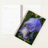 Blauwe Iris Bloem Macro Kunst: Bloemen Planner (Display)