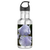 Blauwe Iris Bloem Waterfles (Voorkant)