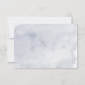 Blauwe iris bloemen blauw moderne bruiloft save the date (Achterkant)