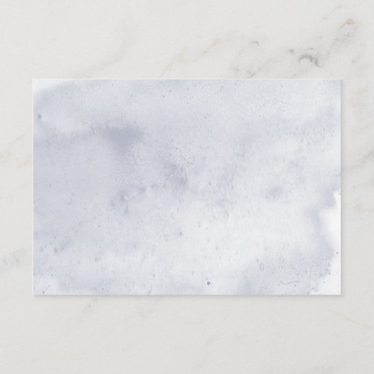 Blauwe iris bloemen bruiloft blauw moderne recepti informatiekaartje (Achterkant)