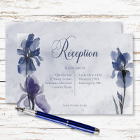 Blauwe iris bloemen bruiloft blauw moderne recepti