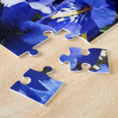 Blauwe Iris bloemen in de tuin Legpuzzel (Zijkant)