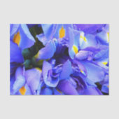 Blauwe Iris bloemen Tissuepapier (Voorkant)