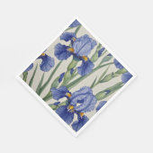 Blauwe Iris Bloesems Servet (Hoek)