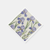 Blauwe Iris Bloesems Servet (Hoek)