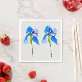 Blauwe iris blossom-huiswerk servet (Insitu)