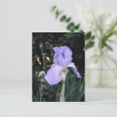 Blauwe Iris Briefkaart (Staand voorkant)