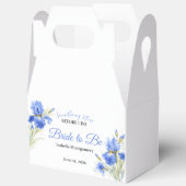 Blauwe Iris Bruid die gaat trouwen Something Blue Bedankdoosjes (Open)
