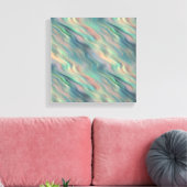 Blauwe Iris Golvende Textuur Canvas Afdruk (Insitu (Woonkamer))
